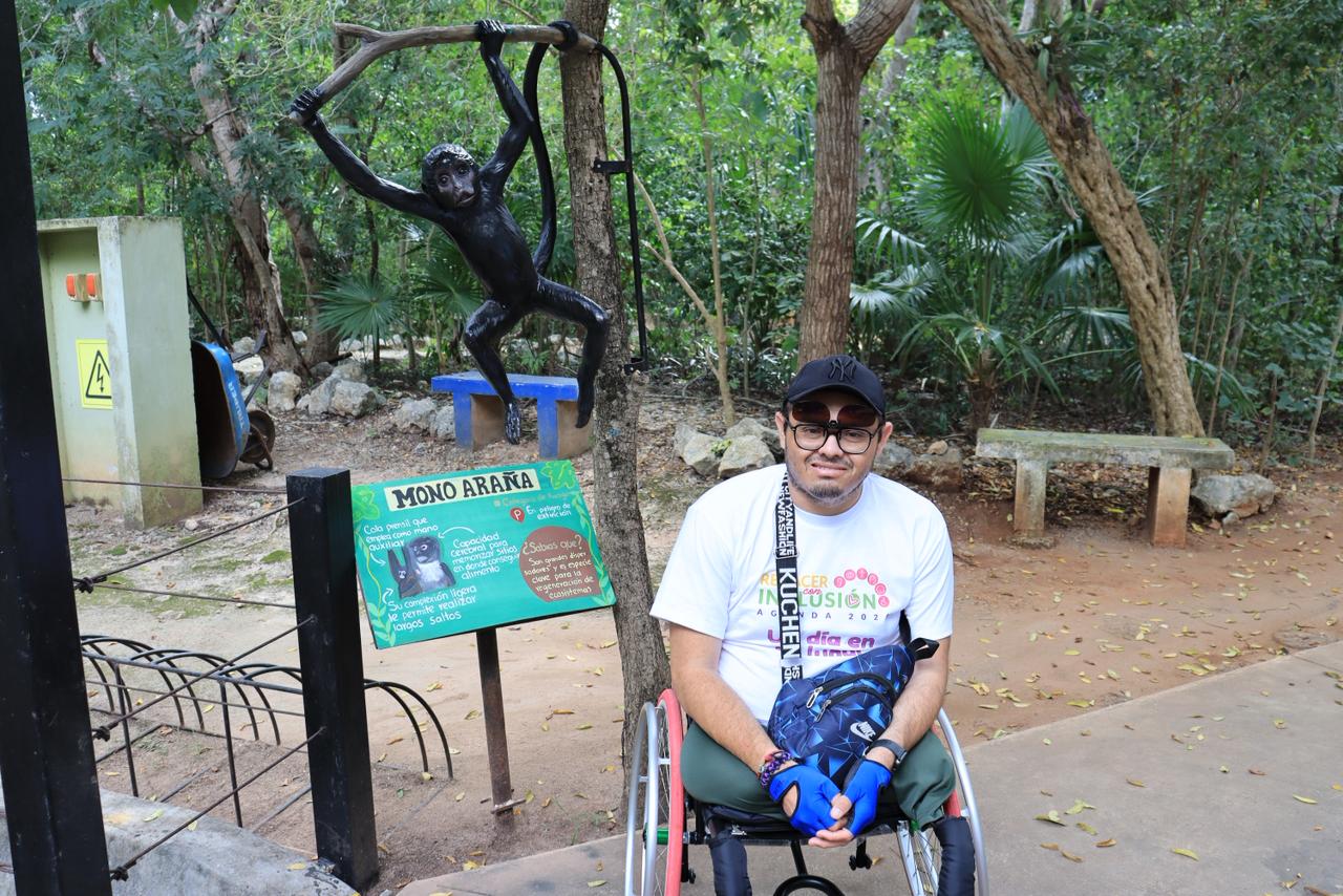 Persona con discapacidad vive un día en la Secretaría de Desarrollo Sustentable