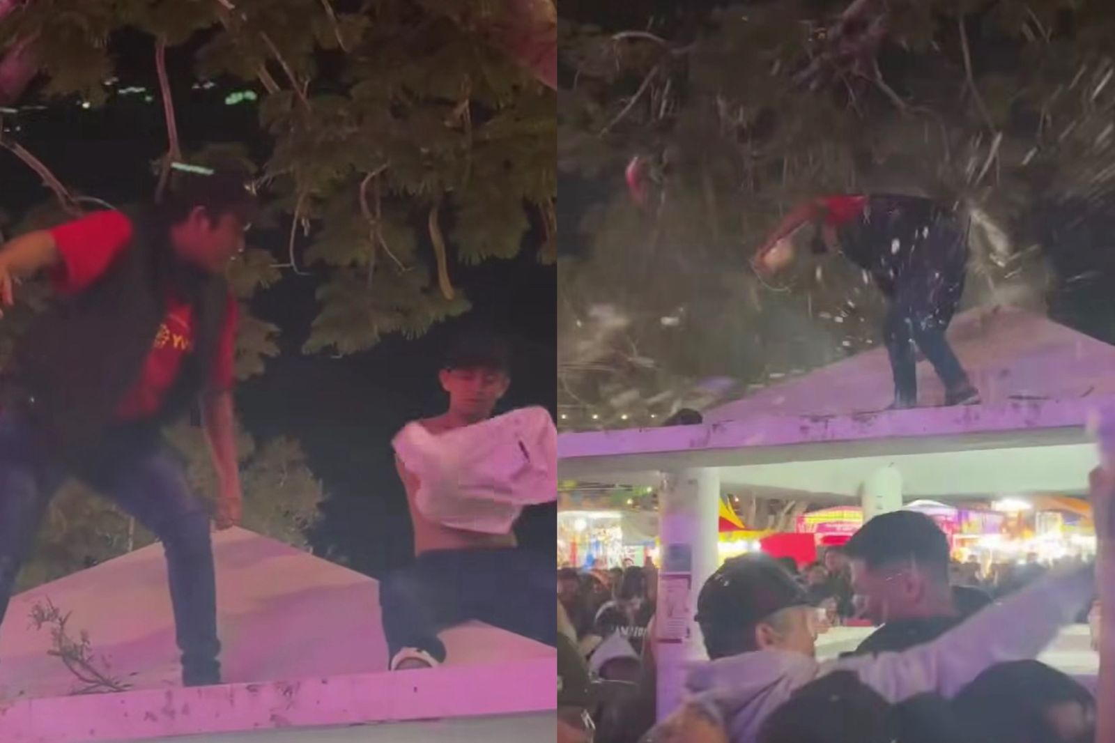 Guardia de seguridad es atacado y bañado en cerveza en la Feria Xmatkuil