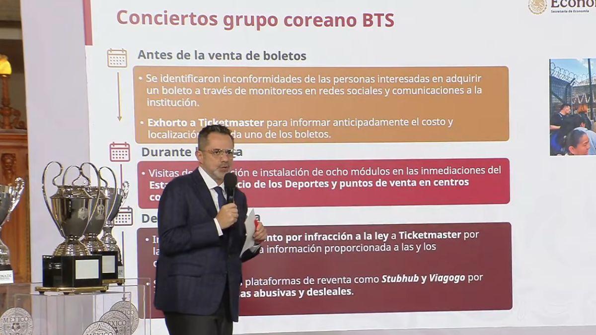Profeco multa hasta 4 MDP a Ticketmaster por caos en boletos BTS