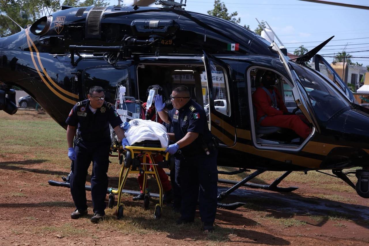 Traslado Aeromédico para Joven Gravemente Lesionada en Accidente Vial