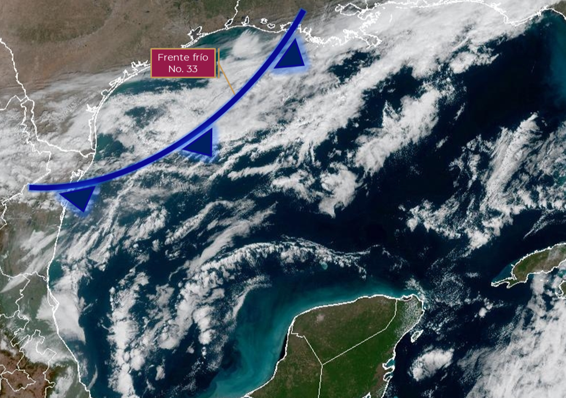 Alerta por frío en Yucatán: Frente Frío 33 trae «norte» y vientos fuertes hasta el lunes