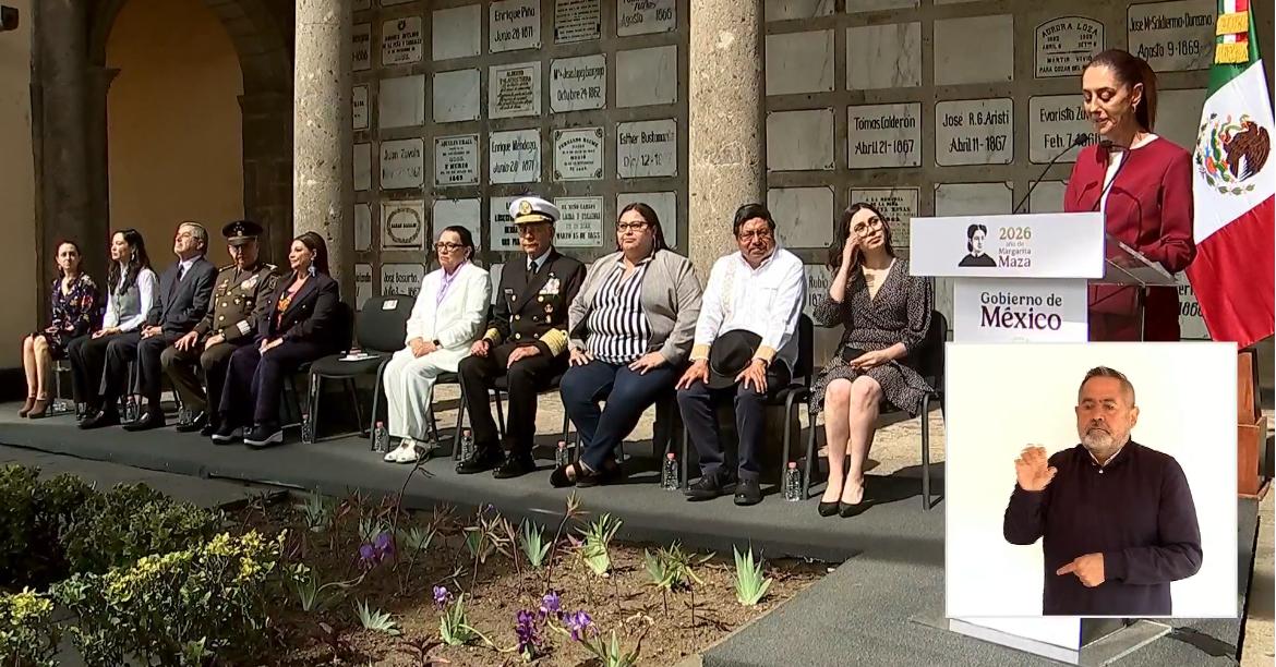 Sheinbaum nombra a Margarita Maza «primera Embajadora Histórica de México» en su bicentenario