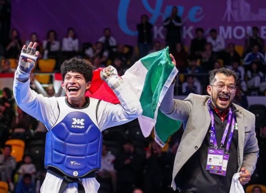 ¡Tricampeón mundial! Guillermo Cortés corona a México en taekwondo juvenil de Uzbekistán