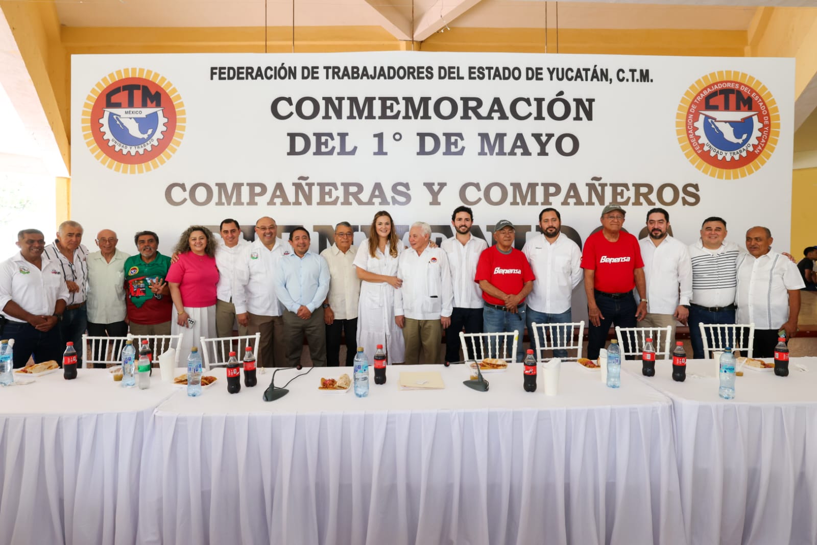 Cecilia Patrón Laviada reafirma alianza con trabajadores: “Mérida se construye con sus manos